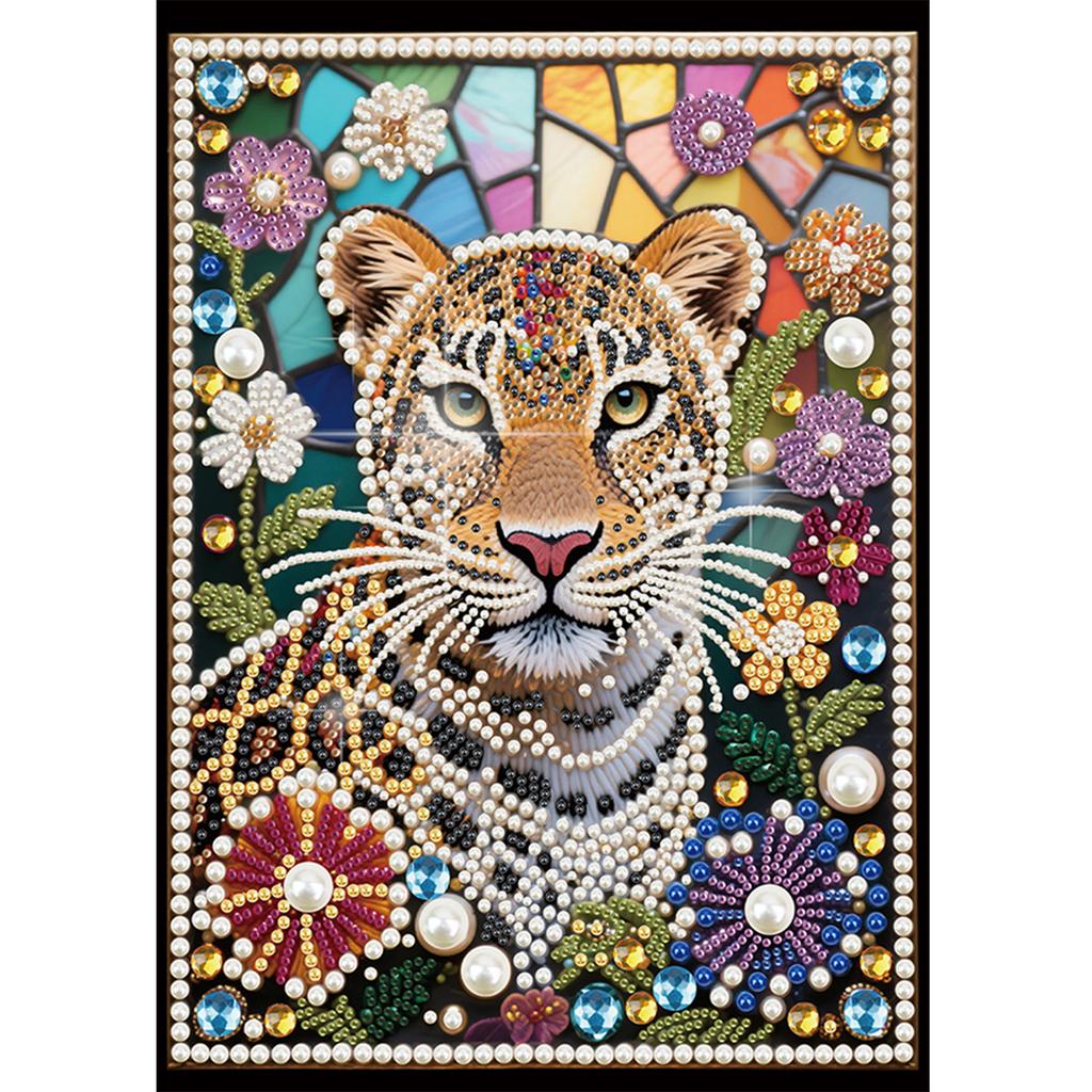 Animal Special Shaped DIY Partial Drill Pearl Gem Diamond Art Painting Kit Gift Art Craft Pearl Diamond Painting 11.81x15.75in