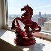 Feng Shui soška koně 2026 rok koně dřevěná figurka pro prosperitu, úspěch, pozitivní energii, dekorace kancelářského stolu, bohatství, štěstí, ozdoba zvěrokruhu
