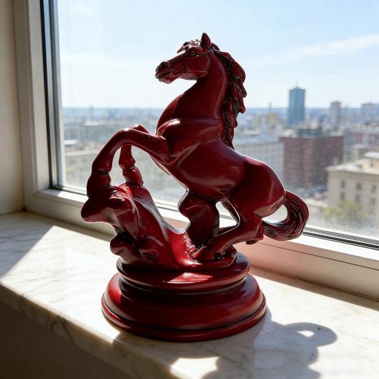 Feng Shui soška koně 2026 rok koně dřevěná figurka pro prosperitu, úspěch, pozitivní energii, dekorace kancelářského stolu, bohatství, štěstí, ozdoba zvěrokruhu