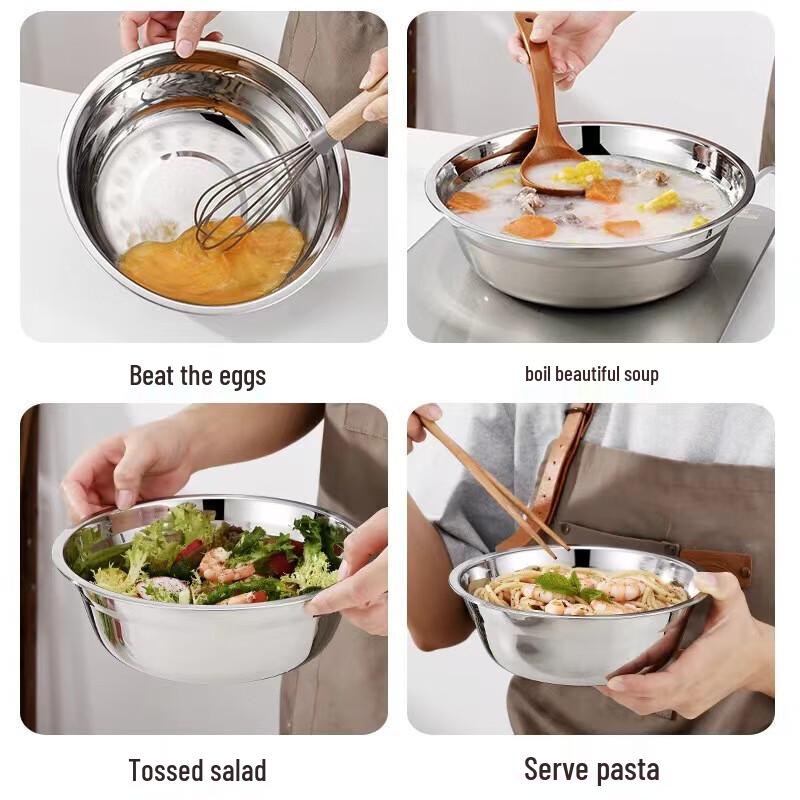 Fengzhi Stainless Steel Mixing and Seasoning Bowls