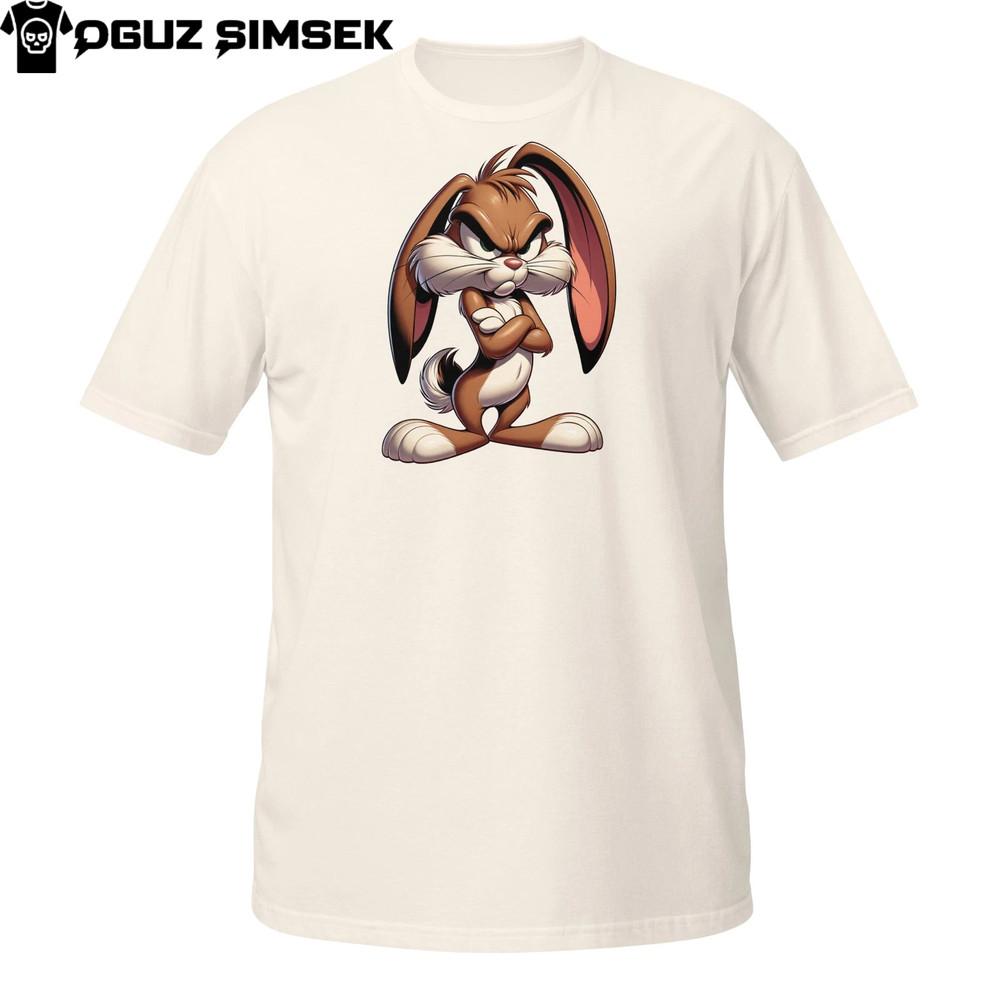 

Mad Rabbit Shirt – Humorous Grumpy Cartoon Bunny Graphic Tee 4XL