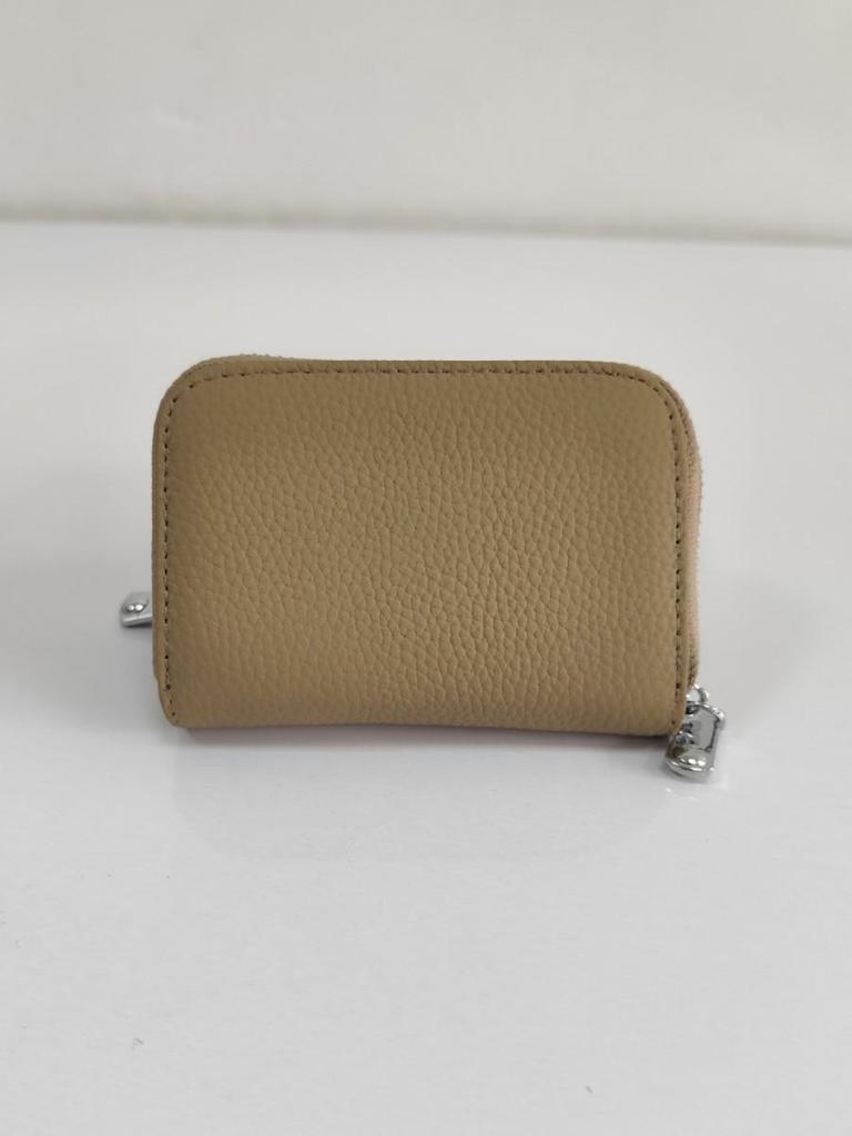 Best-Selling Women's Cowhide Zipper Accordion Card Holder with Multi-Card Slots