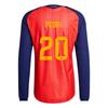 adidas Spain 2026 World Cup Spain National Team Pedri 20 Home Long Sleeve Quick Dry Crew Neck Football Shirt Player Version Men Tops JZ5776-20