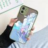 Matte Hülle für iPhone 11 12 13 14 Pm Pro Max XR X 8 7 Plus Pro XS Mini Skin Feeling Cover Japan Anime Handbemalte Hauslandschaft