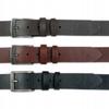 Wild DźINS men's leather belt black genuine grain leather Size 125 cm