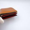 Used LOEWE Anagram Leather Bifold Wallet with Strap In Brown