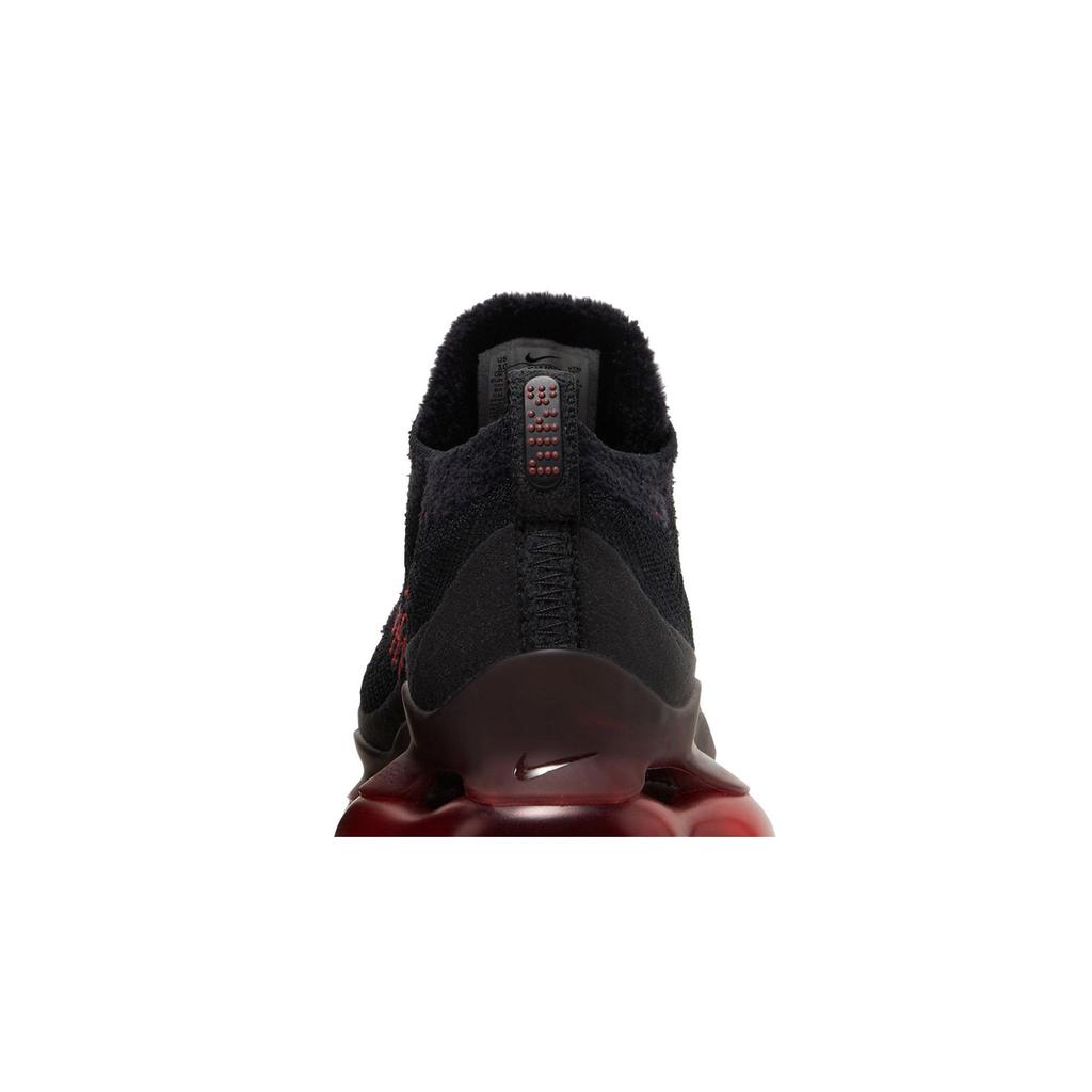 Nike Air Max Scorpion Flyknit 'Bred' (Unisex) Black / Black / University Red / University Red Running Shoes DJ4701 004