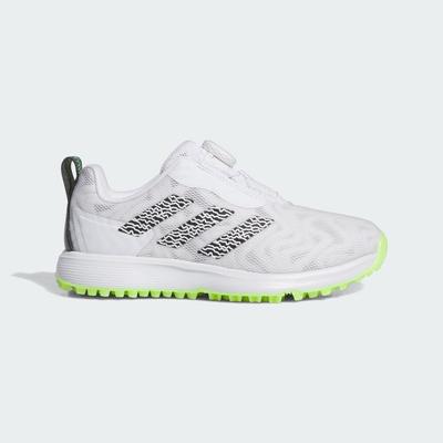 adidas Junior Code Chaos 25 Boa Footwear Scarpe e calzature bianche Scarpe sportive Bambini / Bambini GOLF IG8770 Calzature Bianco/Nero Core/Limone Lucido