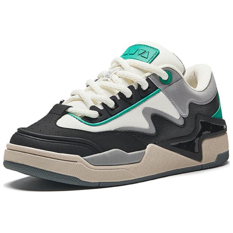 Anta Aojie S Synthetic Leather Comfortable Versatile Non-Slip Wear-Resistant Low-Top Sneakers Men Sneakers Black White Gray 112448081-5