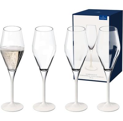 Set of Champagne Glasses Villeroy & Boch Manufacture Rock Blanc, 4 Pieces (1137998131)