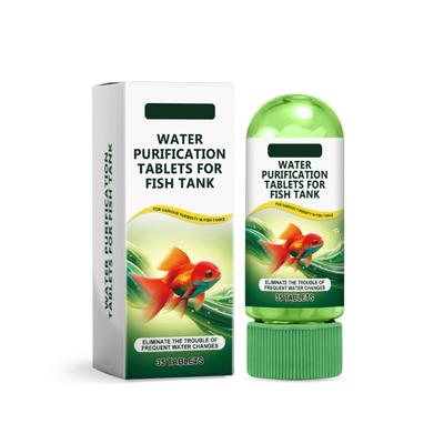 Fischtankreiniger Tabletten Schnell wirkend Wasser Desinfiziert Reinigungstabletten zur Aufrechterhaltung der Fischgesundheit