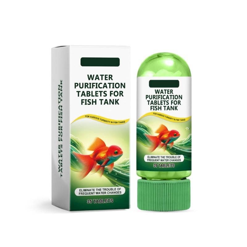 

Таблетки для очистки аквариумов быстрого действия, дезинфицирующие воду, таблетки для очистки для поддержания здоровья рыб 1