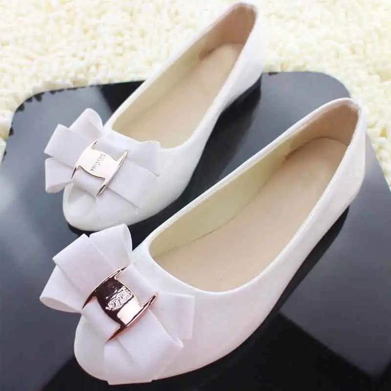 

Comemore Comfortable Women s Shoes Flat Shoe Elegant 2024 Spring Summer Women Flats Large Size 42 Fashion Sweet Bow Leather 42 білий