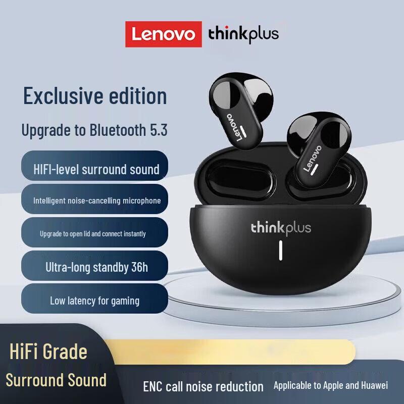 

Lenovo ThinkPlus LP19 True Wireless Half In-Ear Earbuds