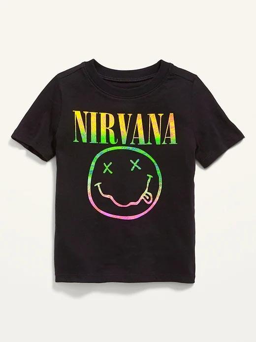 

26 New Nirvana Smiley Face Toddler Size 2T Tee Seattle Grunge Scene Cobain Unisex T-Shirt XXXXL