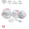 1Pcs Plastic Cream Jar With White Liner Cream /Lotion Bottle Cosmetic Container Refillable Bottles With Spoon