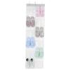 White Transparent Shoes Bags Non Woven Organizer Rack Hanging Storage Bags  Home Use