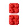 Beautiful Flower Shape Ice Cubes Molds Silicones Easy to Use for Homes Kitchen for Party Drink Enhancement