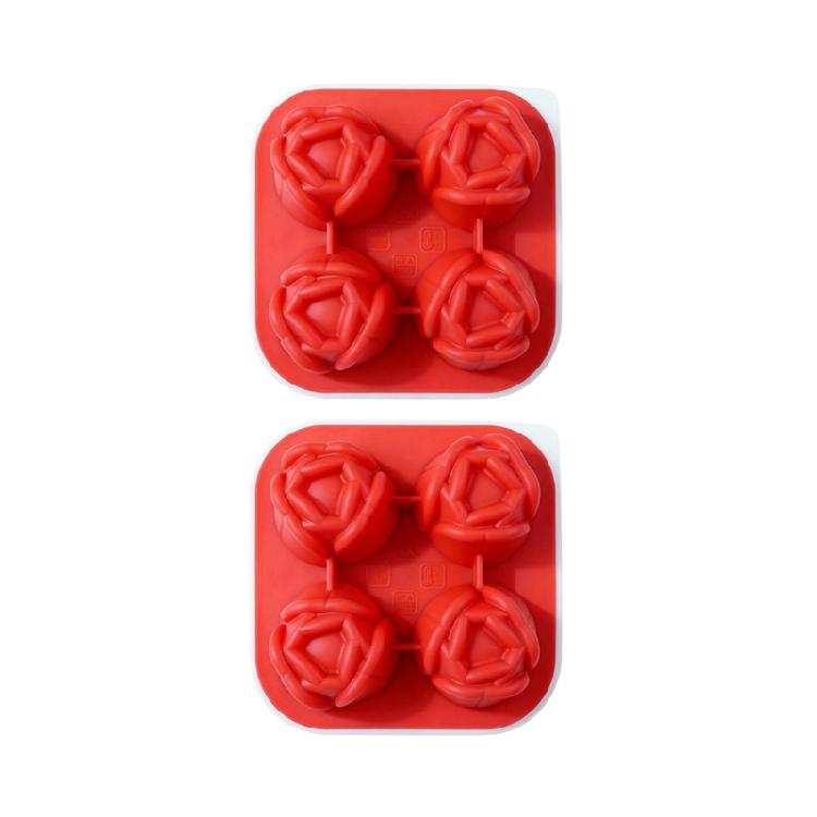Beautiful Flower Shape Ice Cubes Molds Silicones Easy to Use for Homes Kitchen for Party Drink Enhancement