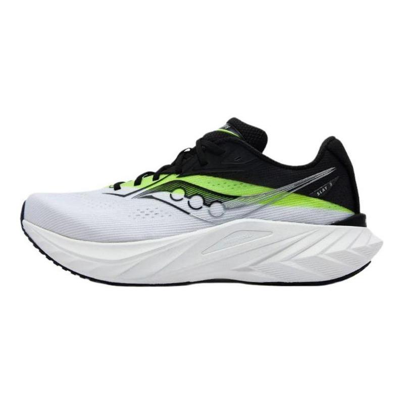 Saucony SLAY 3 unisex carbon plate running shoes white black green comfortable rebound versatile S28271-5 40.5