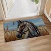 Colorful Owl Indoor Door Mat, Inch, Floor Area Rug for Entryway, Living Room, or Bathroom, Non-Slip Doormat, Animal Owl