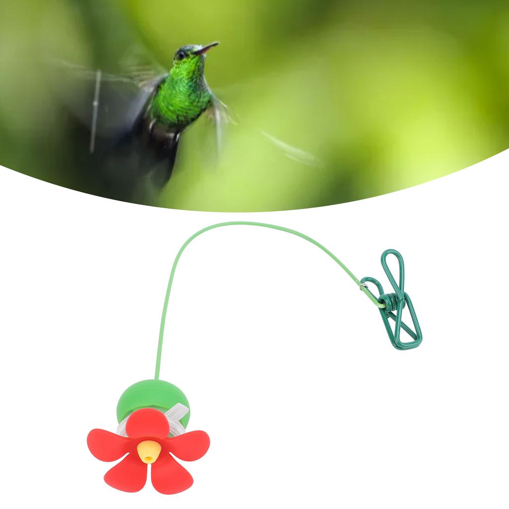 Hut Kolibri Feeder süße Blume flexiblen Stiel Nahaufnahme Hut Clip Vogel Feeder für Kinder Adu