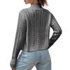 Women's Fashion Casual Cable Knit Cardigan Sweater
