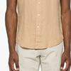 Polo Ralph Lauren SS24 Pony Embroidered Single-Breasted Loose Short Sleeve Shirt Men shirts Light-Brown 710795452-011