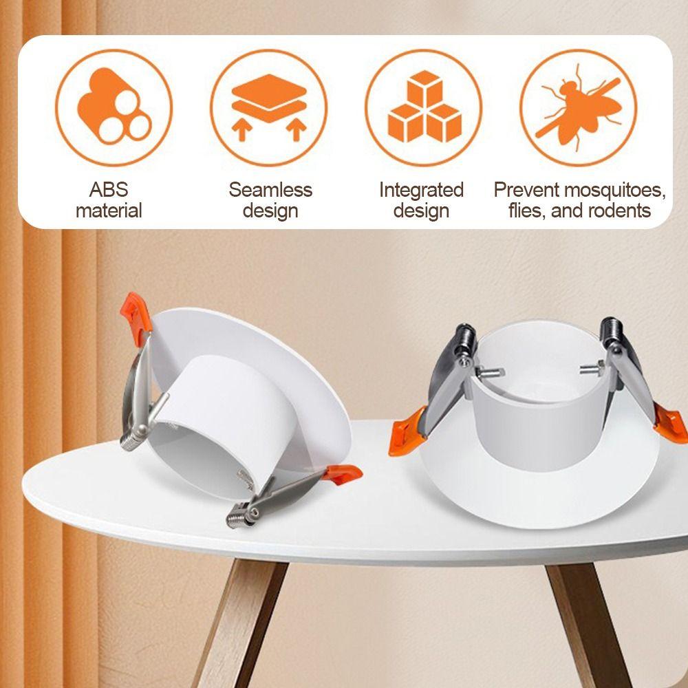 White Hole Plug Plastic Hole Cover Plate New Wall Hole Decoration Flat Aesthetic Finish Adaptable