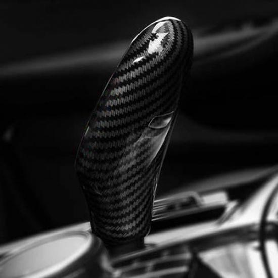 Carbon Fiber ABS Gear Shift Knob Head Cover Trim For BMW 5 Series G30 2018-