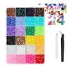Resin AB Glittering Flat Back Rhinestones For Nail Art In 3mm 4mm 5mm 6mm Sizes With Jelly Color Option 10000pills/Box