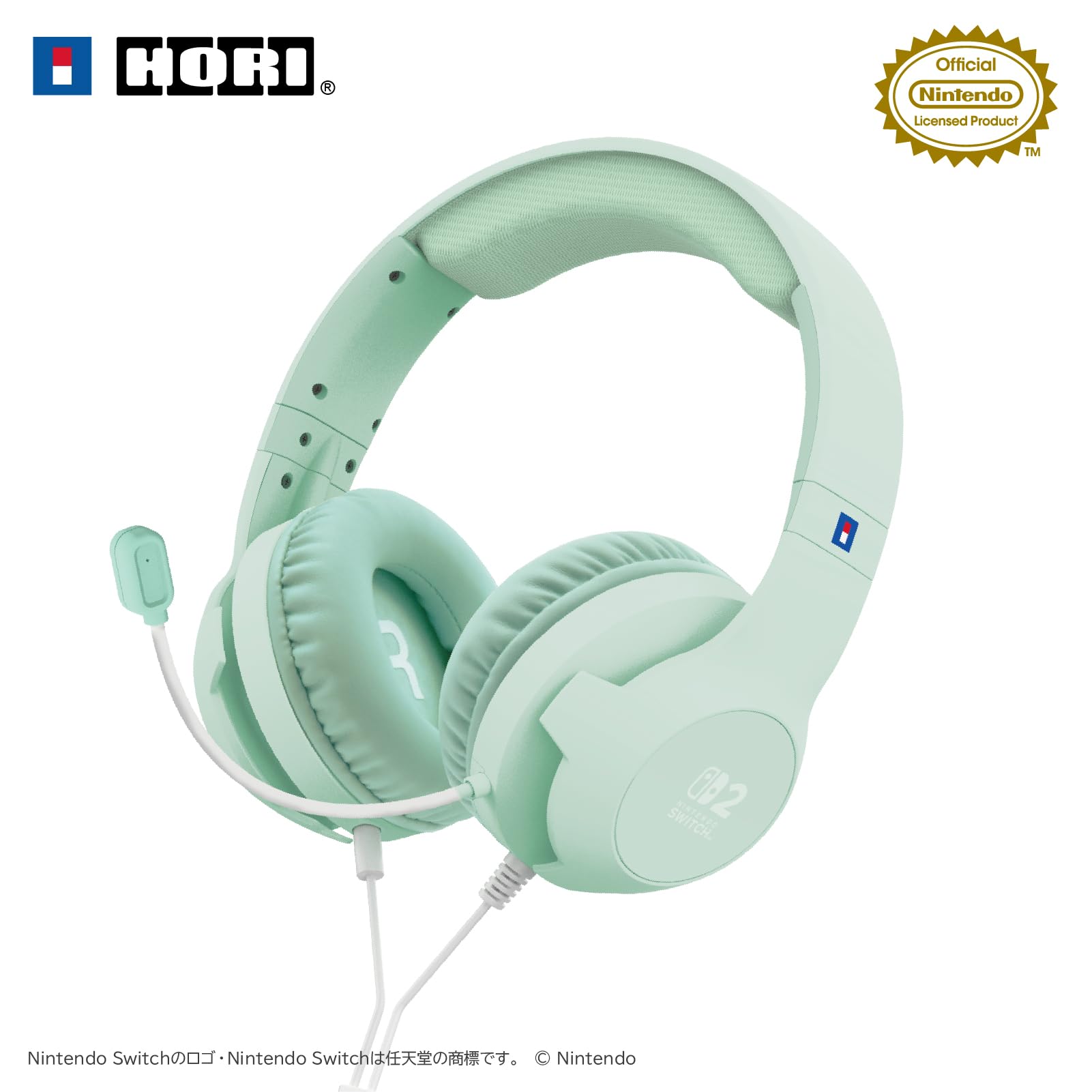 

HORI Gaming Headset Standard for Nintendo Switch™ 2, Pastel Green