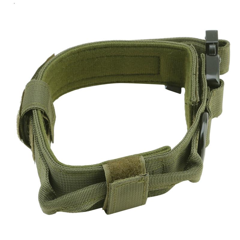 

Ошейник для собак из нейлона, регулируемый, прочный, для немецкой овчарки, для средних и больших размеров, для прогулок на свежем воздухе, для обучения домашним животным M зелёный