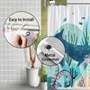 Ocean Whale With Underwater Scene Shower Curtain Fun Coral Algae Design, 12 Hooks, Home Spa Layout Home Accessories,