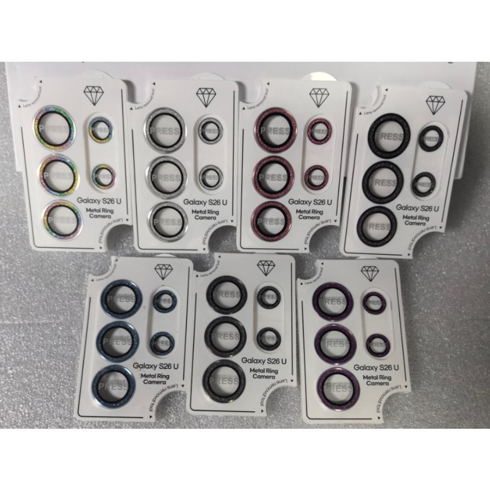 Glitter Bling Rear Camera Protector for Samsung Galaxy S26 Ultra/ Pro/ Edge S25/ S24/ S23 Ultra Plus Anti-scratch Full Cover Lens Tempered Glass Film