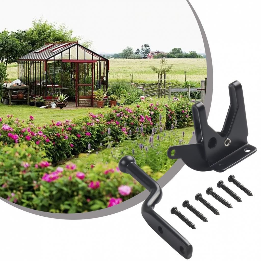 Parts Door Latch Accessories Black Cabinet Carbon Steel Farm