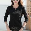 Autumn and winter Korean version long sleeved T-shirt slim fit and slimming base shirt top with simple interior design