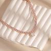 Classic Tennis Silhouette Full Rhinestone Necklace Macaron Color Necklace  Wear