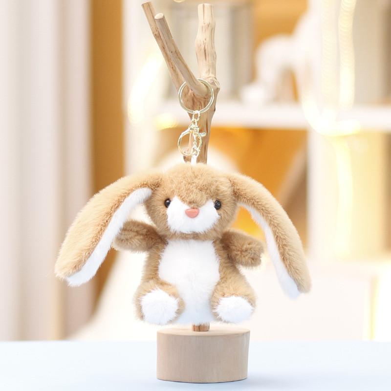 Plush Keychain Bunny Pendant Stuffed Animal With Pp Cotton Collectors Filling