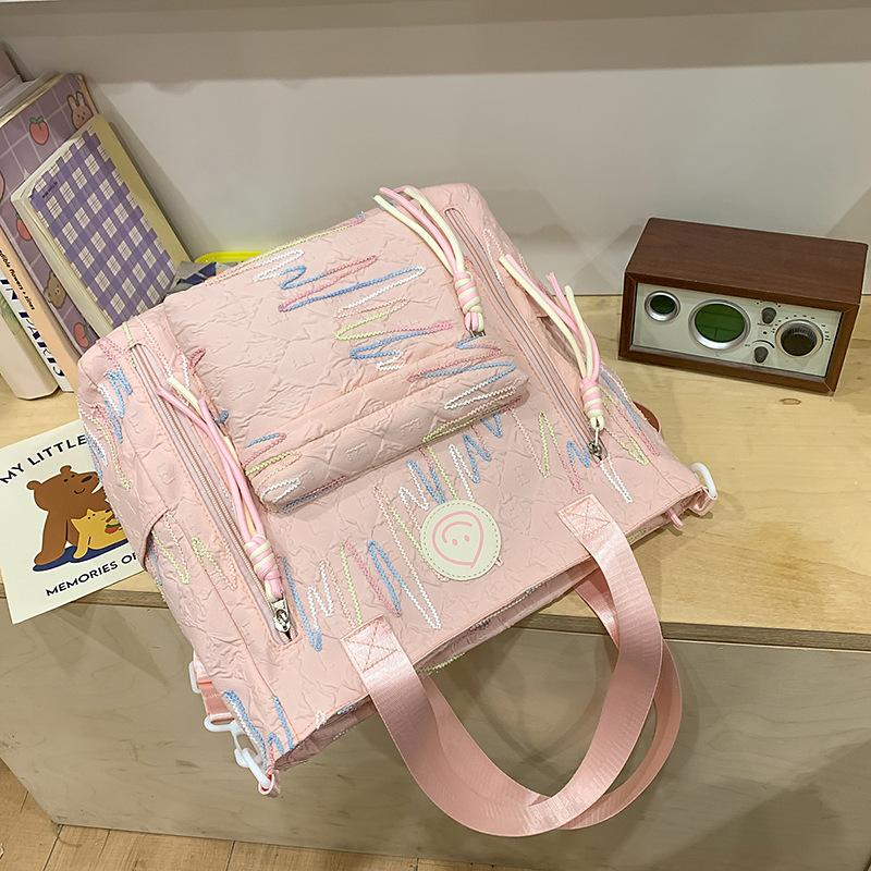 Korean Version of The Sen Series Large Capacity Backpack High School Students Fashionable Lightweight Backpack