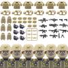 City SWAT Ghost Commando Figures Building Blocks Modern Police Special Forces UN Army Soldier Military Weapone Bricks Toys