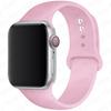 Silikonový řemínek pro Apple Watch 44mm 40mm 49mm 45mm 41mm 38mm 42mm Correa Belt Bracelet pro Apple Watch Series 9 8 7 6 5 3 SE Ultra 2