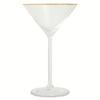 Elegant Martini Glass with Gold Rim Ideal Home Bar High Quality Glass Stylish Durable Splash Resistant Perfect Cocktails Cheers