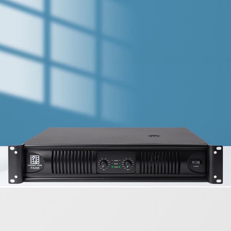 Perfect Pure PA208 Professional Dual-Channel Power Amplifier CN Plug (adapter Included)