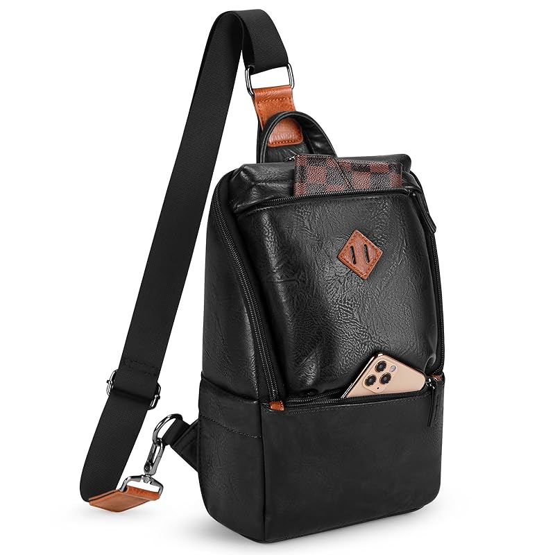 

[NUBILY] body bag men s shoulder bag large capacity one shoulder bag Shoulder can be replaced shoulder bag iPad can be stored crossbody bag Water