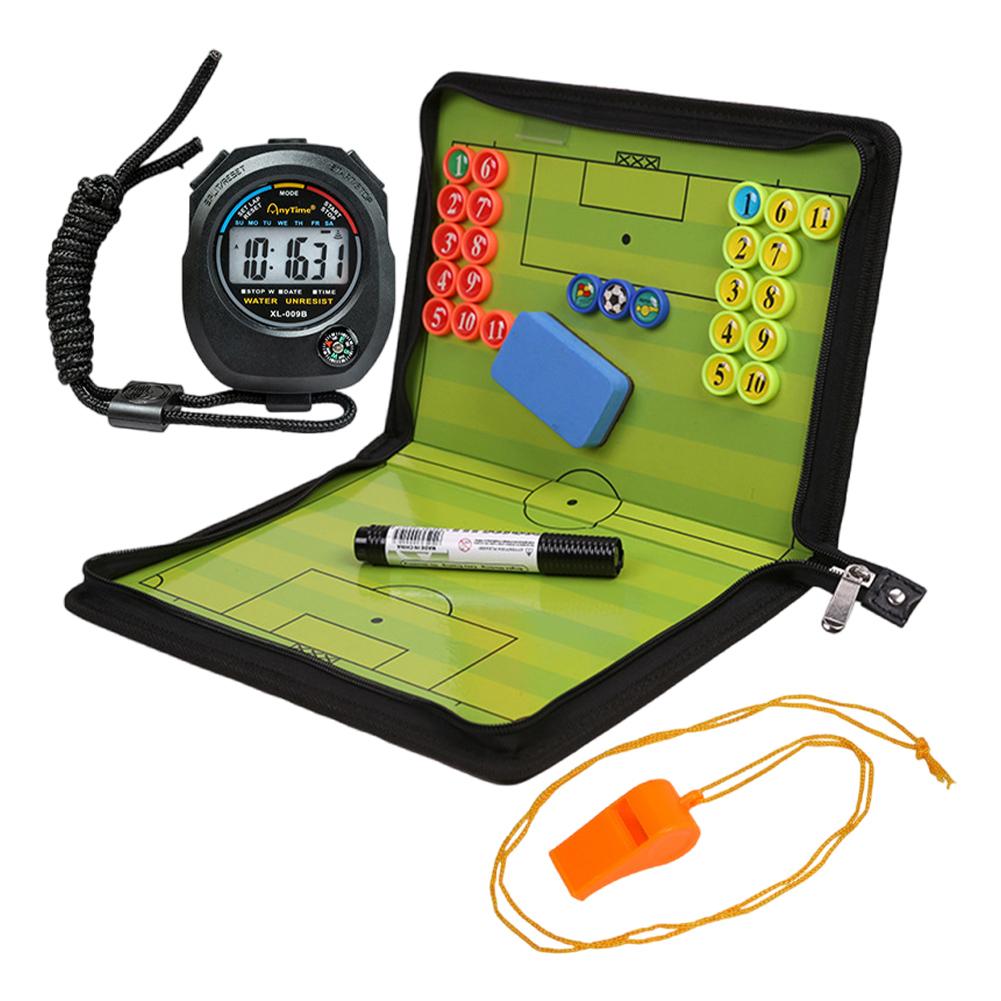 Foldable Magnetic Football Tactic Board Soccer Coaching Board Soccer  Tactics Folder Football Strategy Board for Coaches