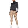 Adidas Striped Half Button Long Sleeve Sweatshirt Women sweatshirt Black IT4828
