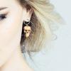 Stili Punk Teschio Dente Lega Robusta Resina Orecchini Gothics Fatti a Mano Gioielli Moda Donna Accessorio per Uso Quotidiano
