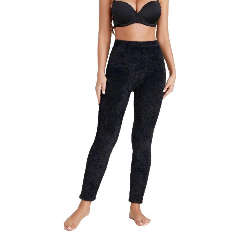 New Black Wool Pants Nine-point Pants Large Size Leggings No Embarrassment Line Piled Thickened Leggings