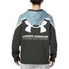 Under Armour Rival Amp Color Block Fleece Hooded Training Sweatshirt Men sweatshirt Blue 1357090-424